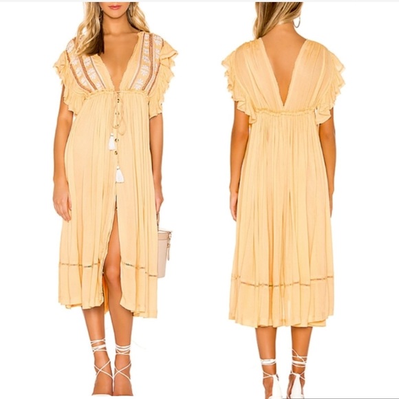 NWOT Free People Will wait for you Midi Dress - Picture 4 of 14